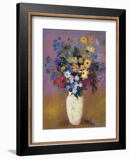 Vase of Flowers, 1914-Odilon Redon-Framed Art Print