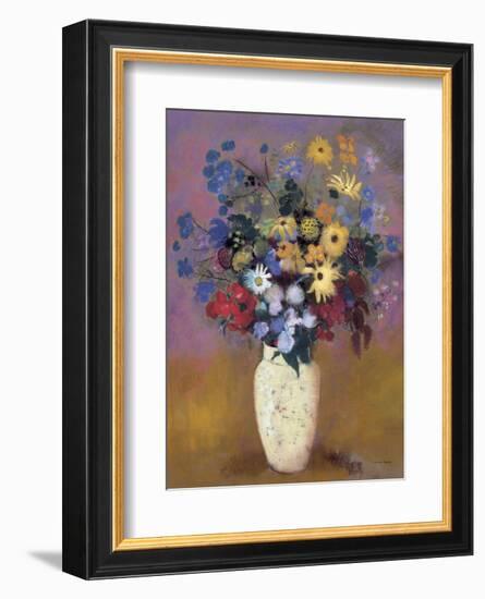 Vase of Flowers, 1914-Odilon Redon-Framed Art Print