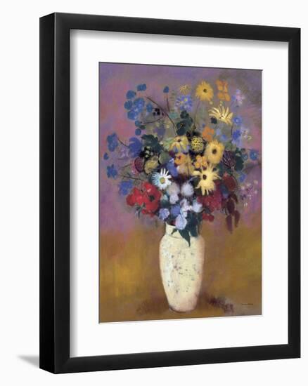 Vase of Flowers, 1914-Odilon Redon-Framed Art Print