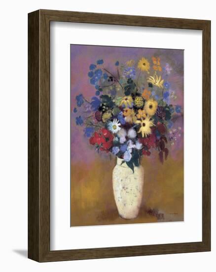 Vase of Flowers, 1914-Odilon Redon-Framed Art Print