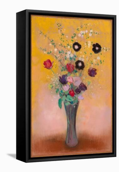 Vase of Flowers, 1916 (Pastel)-Odilon Redon-Framed Premier Image Canvas