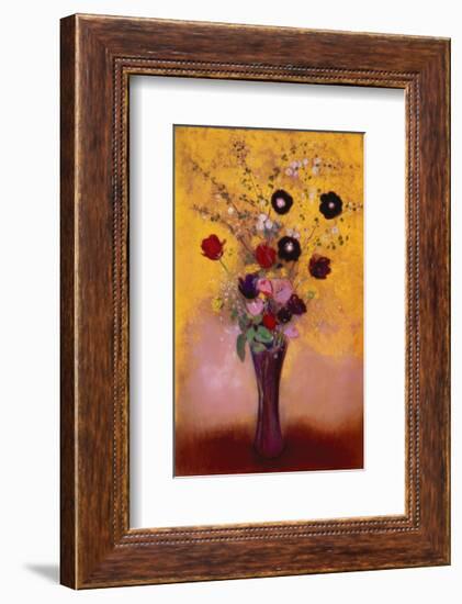 Vase of Flowers, 1916-Odilon Redon-Framed Art Print