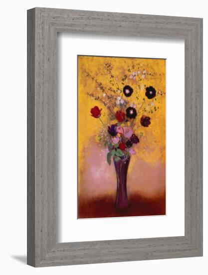 Vase of Flowers, 1916-Odilon Redon-Framed Art Print