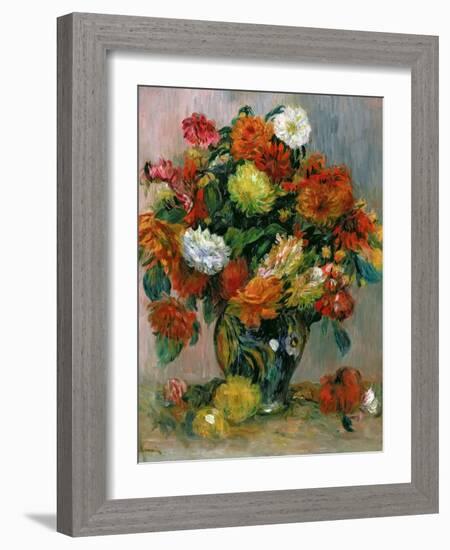 Vase of Flowers, C.1884-Pierre-Auguste Renoir-Framed Giclee Print