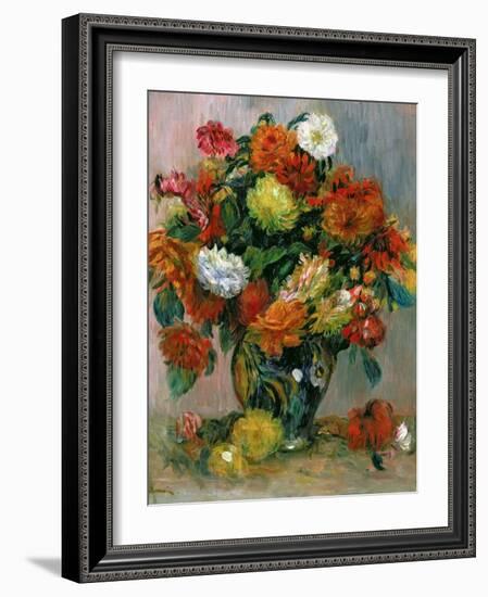 Vase of Flowers, C.1884-Pierre-Auguste Renoir-Framed Giclee Print