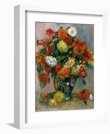 Vase of Flowers, C.1884-Pierre-Auguste Renoir-Framed Giclee Print