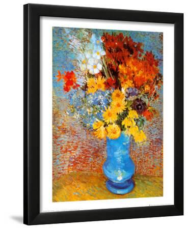 Vase Of Flowers C 1887 Framed Art Print By Vincent Van Gogh Art Com