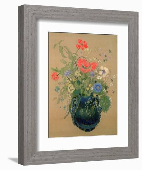 Vase of Flowers, c.1905-08-Odilon Redon-Framed Giclee Print