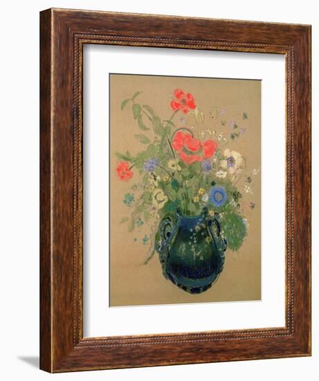 Vase of Flowers, c.1905-08-Odilon Redon-Framed Giclee Print