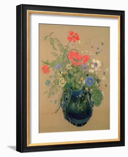 Vase of Flowers, c.1905-08-Odilon Redon-Framed Giclee Print