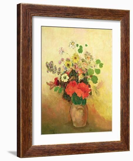 Vase of Flowers, C.1908-10-Odilon Redon-Framed Giclee Print