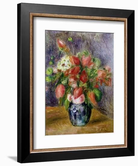 Vase of Flowers, c.1909-Pierre-Auguste Renoir-Framed Giclee Print