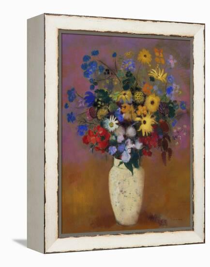 Vase of Flowers. Ca. 1912-14-Odilon Redon-Framed Premier Image Canvas