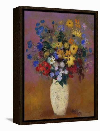 Vase of Flowers. Ca. 1912-14-Odilon Redon-Framed Premier Image Canvas