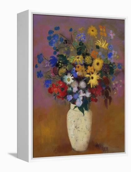 Vase of Flowers. Ca. 1912-14-Odilon Redon-Framed Premier Image Canvas