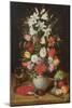 Vase of Flowers (Oil on Canvas)-Jan the Elder Brueghel-Mounted Giclee Print