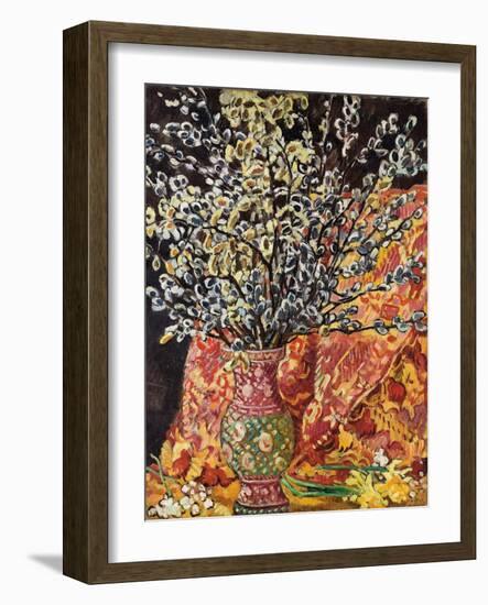 Vase of Flowers (Oil on Canvas)-Louis Valtat-Framed Giclee Print