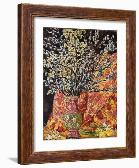 Vase of Flowers (Oil on Canvas)-Louis Valtat-Framed Giclee Print
