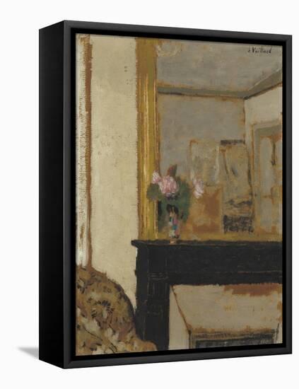 Vase of Flowers on a Mantelpiece, c.1900-Edouard Vuillard-Framed Premier Image Canvas