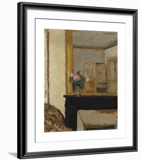 Vase of Flowers on a Mantelpiece-Edouard Vuillard-Framed Premium Giclee Print