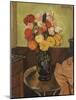 Vase of Flowers on a Round Table-Suzanne Valadon-Mounted Giclee Print