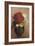 Vase of Flowers, Red Poppy-Odilon Redon-Framed Giclee Print