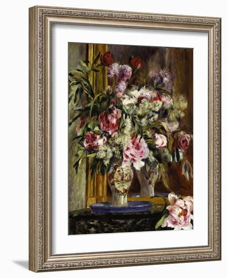 Vase of Flowers, Vase de Fleurs, 1871-Pierre-Auguste Renoir-Framed Giclee Print