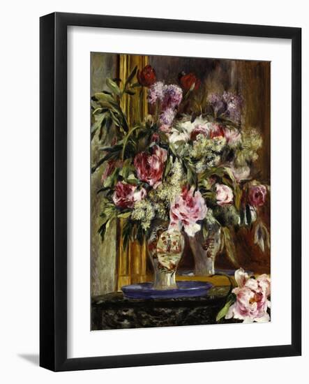 Vase of Flowers, Vase de Fleurs, 1871-Pierre-Auguste Renoir-Framed Giclee Print