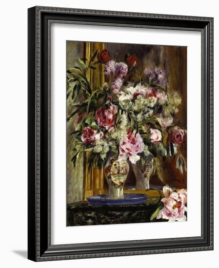 Vase of Flowers, Vase de Fleurs, 1871-Pierre-Auguste Renoir-Framed Giclee Print