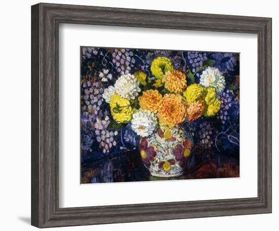 Vase of Flowers; Vase de Fleurs, 1907-Théo van Rysselberghe-Framed Giclee Print