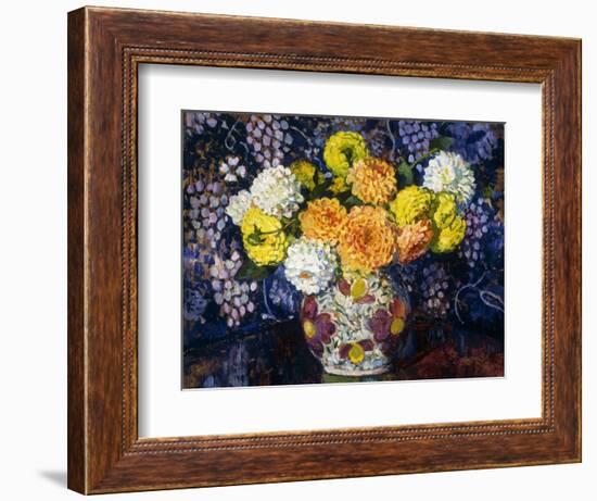 Vase of Flowers; Vase de Fleurs, 1907-Théo van Rysselberghe-Framed Giclee Print