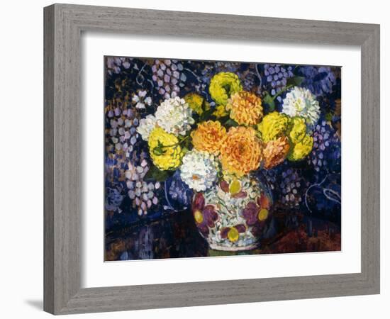 Vase of Flowers; Vase de Fleurs, 1907-Théo van Rysselberghe-Framed Giclee Print