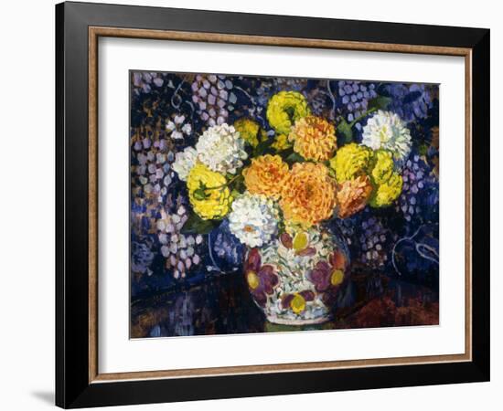 Vase of Flowers; Vase de Fleurs, 1907-Théo van Rysselberghe-Framed Giclee Print