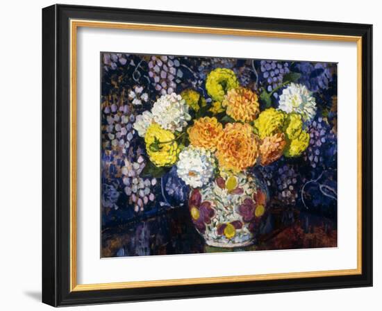 Vase of Flowers; Vase de Fleurs, 1907-Théo van Rysselberghe-Framed Giclee Print