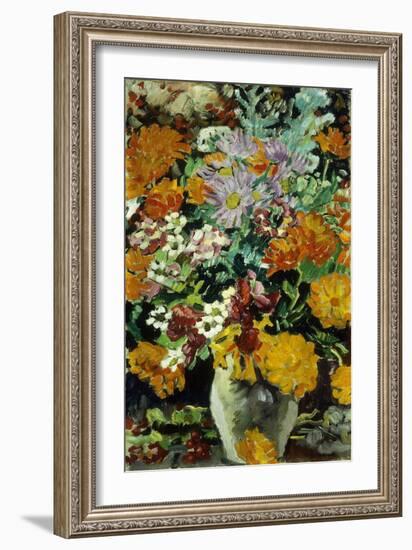 Vase of Flowers; Vase De Fleurs, C.1930 (Oil on Canvas)-Louis Valtat-Framed Giclee Print