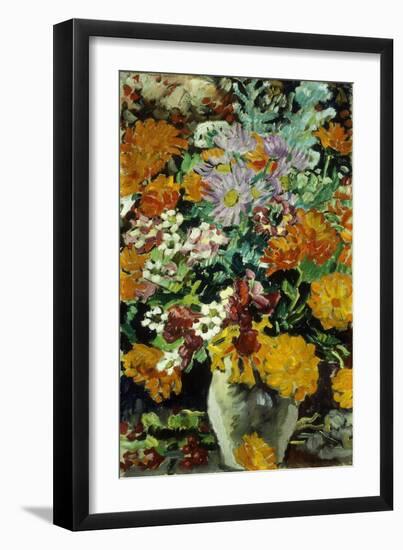 Vase of Flowers; Vase De Fleurs, C.1930 (Oil on Canvas)-Louis Valtat-Framed Giclee Print