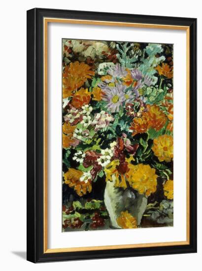 Vase of Flowers; Vase De Fleurs, C.1930 (Oil on Canvas)-Louis Valtat-Framed Giclee Print