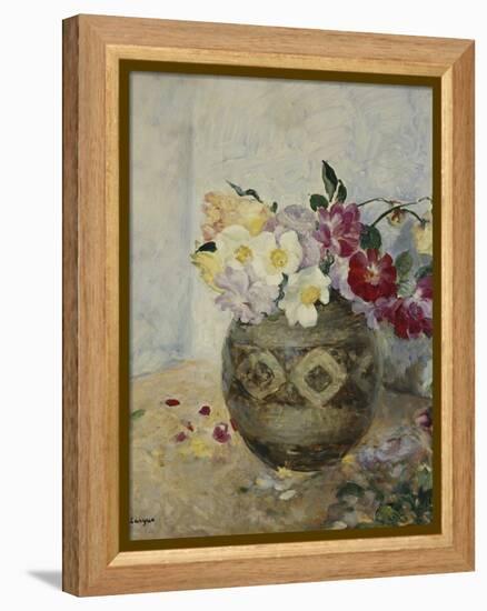 Vase of Flowers; Vase De Fleurs-Henri Lebasque-Framed Premier Image Canvas