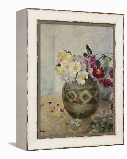 Vase of Flowers; Vase De Fleurs-Henri Lebasque-Framed Premier Image Canvas