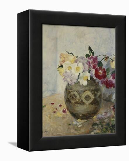 Vase of Flowers; Vase De Fleurs-Henri Lebasque-Framed Premier Image Canvas