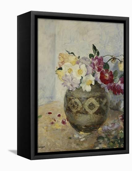 Vase of Flowers; Vase De Fleurs-Henri Lebasque-Framed Premier Image Canvas