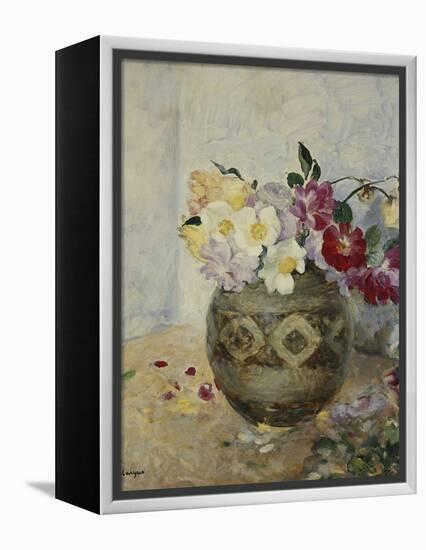 Vase of Flowers; Vase De Fleurs-Henri Lebasque-Framed Premier Image Canvas