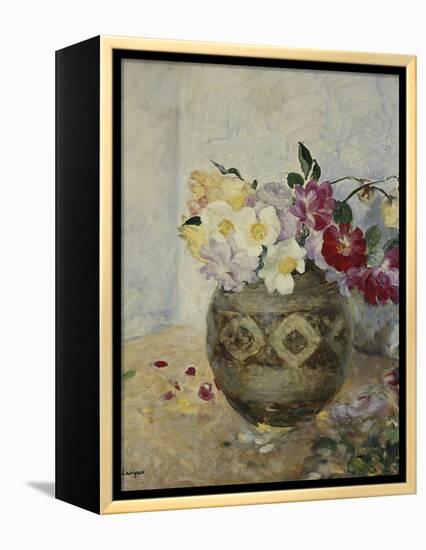 Vase of Flowers; Vase De Fleurs-Henri Lebasque-Framed Premier Image Canvas