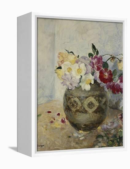 Vase of Flowers; Vase De Fleurs-Henri Lebasque-Framed Premier Image Canvas