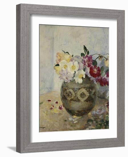 Vase of Flowers; Vase De Fleurs-Henri Lebasque-Framed Giclee Print