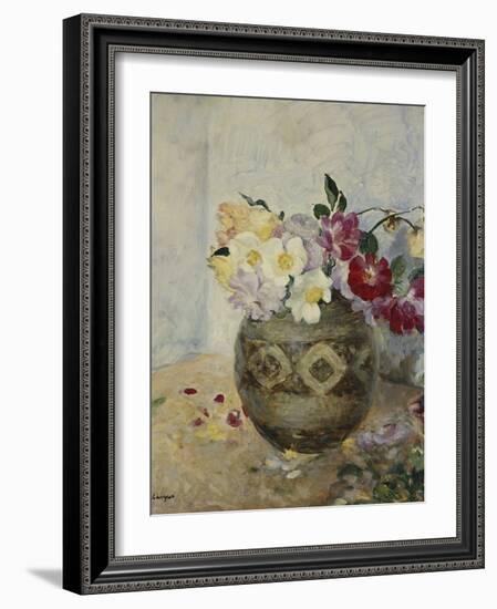 Vase of Flowers; Vase De Fleurs-Henri Lebasque-Framed Giclee Print