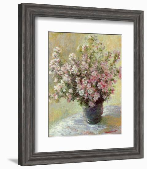 Vase of Flowers-Claude Monet-Framed Art Print