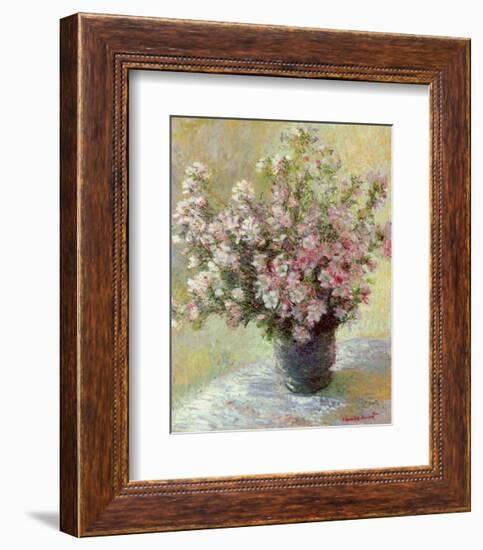 Vase of Flowers-Claude Monet-Framed Art Print