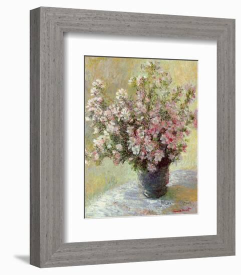 Vase of Flowers-Claude Monet-Framed Art Print