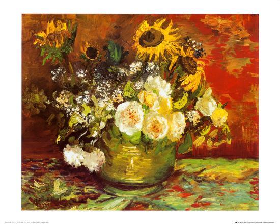 Vase Of Flowers Art Print Vincent Van Gogh Art Com